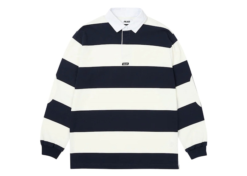 Palace Elbow Stripe Rugby Marineblauw