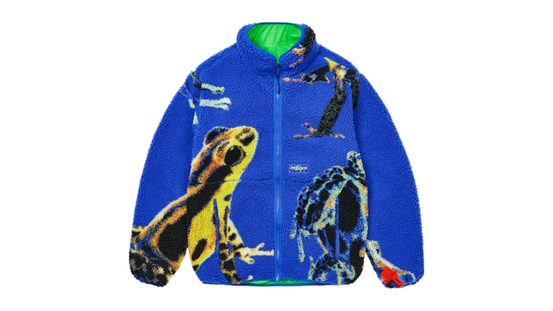 Palace Frogger Reversible Fleece Jacket Blauw