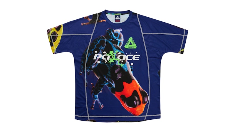 Palace Frogger Tech Jersey Frog Blauw