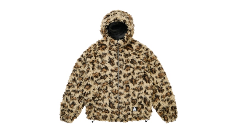 Palace Furry Fleece Jacket Leopard Print