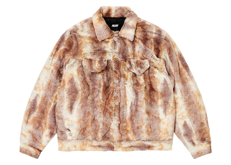 Palace Furry Trucker Jacket Bruin