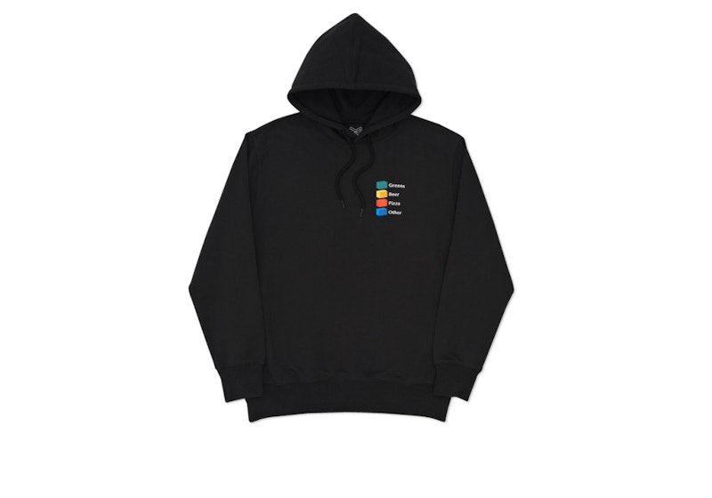 Palace Hi-Chart Hood Zwart