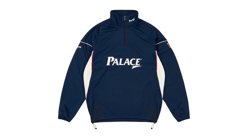 Palace Hole In 1/4 Zip Blauw