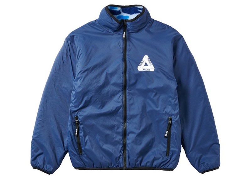 Palace Mirage Reversible Fleece Jacket Blauw