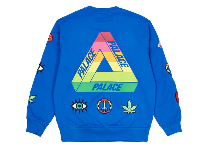 Palace Mixed Media Bitmap Crew Blauw