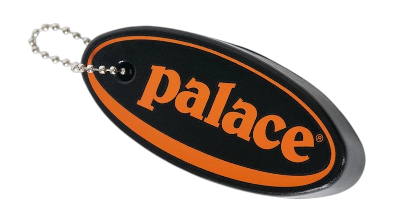 Palace Oval Float Keyring Zwart