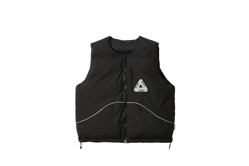 Palace P-Tech Reversible Puffa Vest Zwart