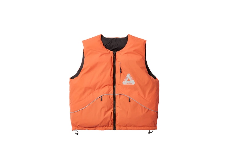 Palace P-Tech Reversible Puffa Vest Oranje