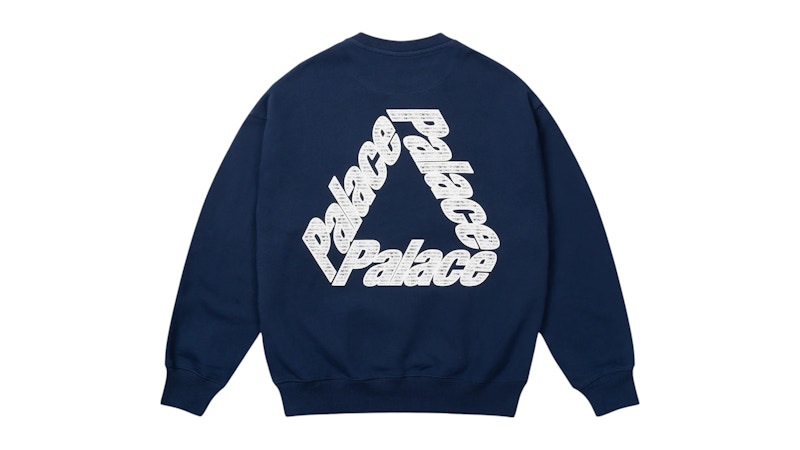 Palace P3 Chain Puff Crew Blauw