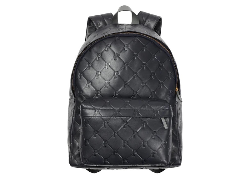 Palace PAL-M-Gram Leather Backpack Midnight Blauw
