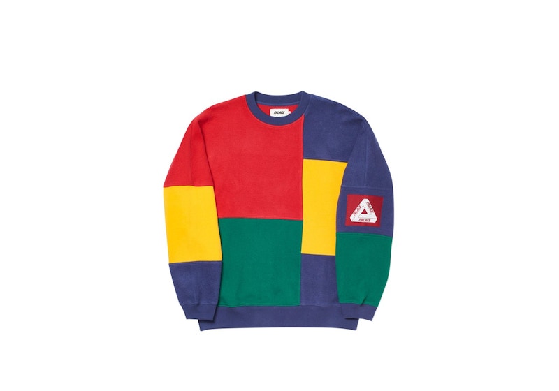 Palace Patch Up Ya Life Crew Multi Multicolor