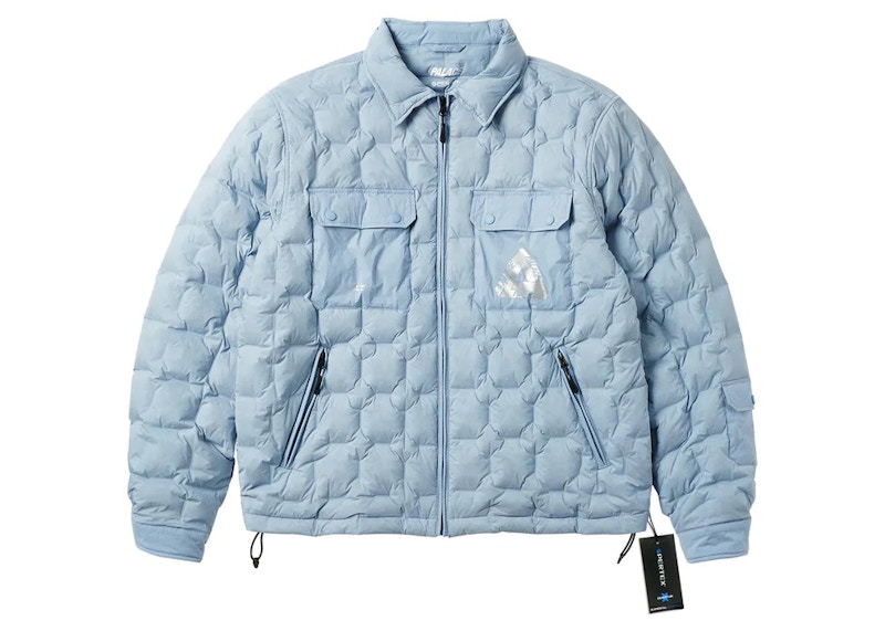 Palace Pertex Work Down Jacket Dusty Blauw