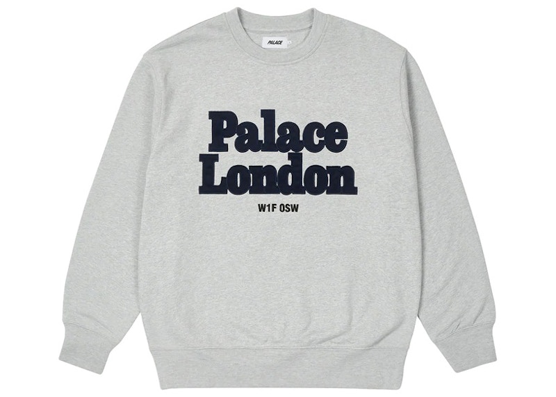 Palace Postcode Crew Marl Grijs