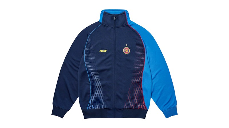 Palace Pro Team Polyknit Funnel Jacket Blauw