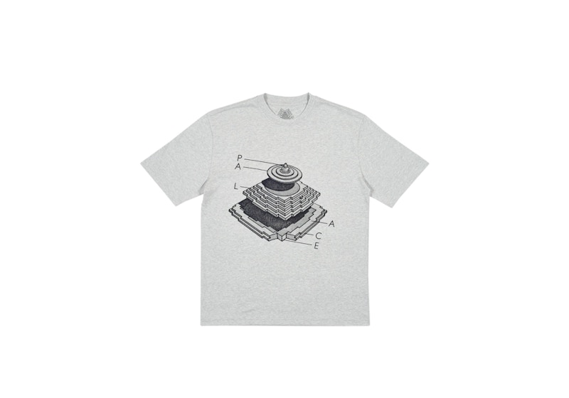 Palace Pyramidal T-Shirt Marl Grijs