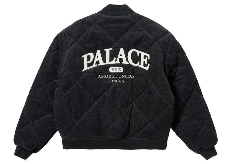 Palace Quilted Jacket Zwart