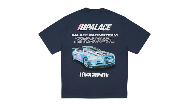 Palace Racey T-Shirt Blauw