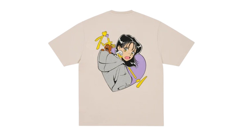 Palace Rear View T-Shirt Stoney Grijs