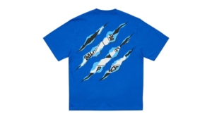 Palace Ripped Tri T-Shirt Berry Blauw