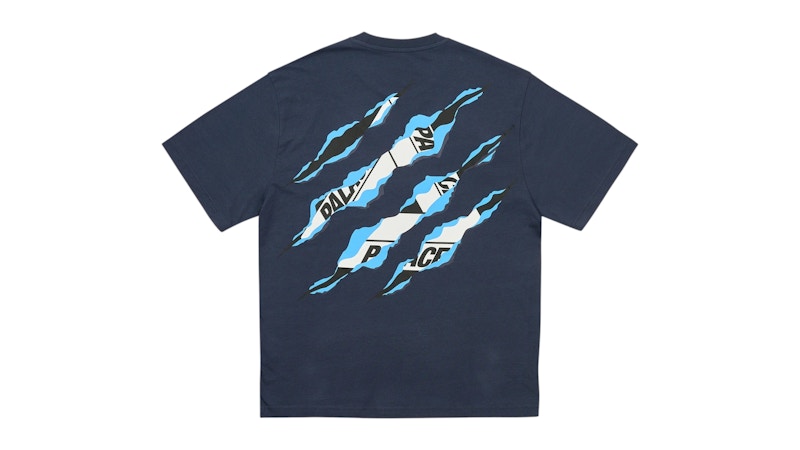 Palace Ripped Tri T-Shirt Blauw