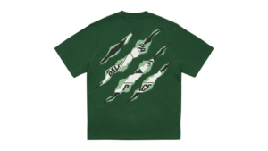 Palace Ripped Tri T-Shirt Racey Groen