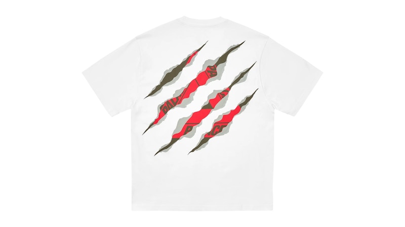 Palace Ripped Tri T-Shirt Wit