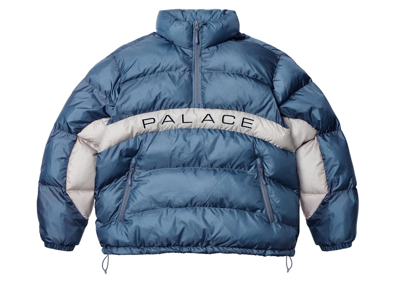 Palace Ripstop Arc Puffer Jacket Blauw