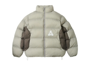 Palace Ripstop Puffer Concrete Grijs