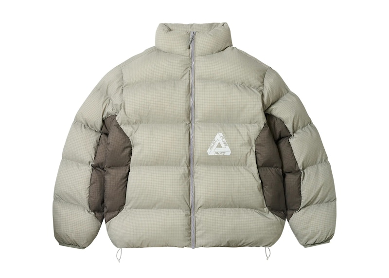 Palace Ripstop Puffer Concrete Grijs