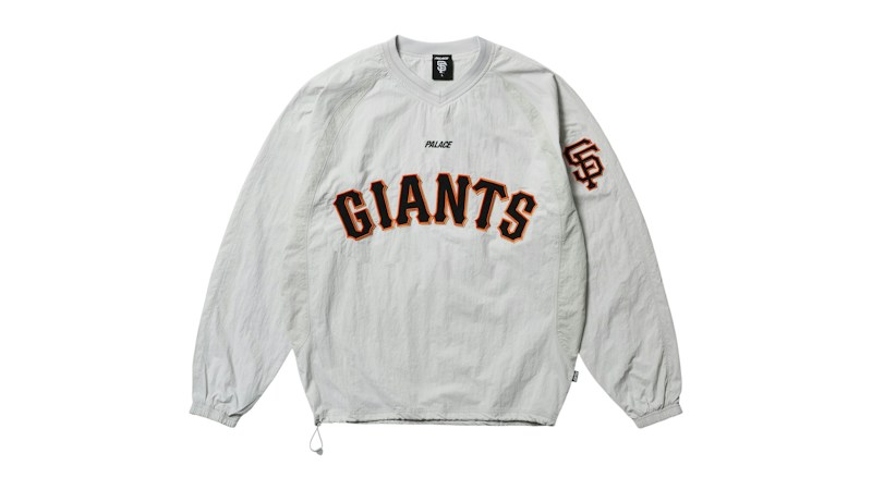 Palace San Francisco Giants Shell Crew Sweatshirt Grijs