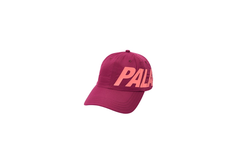 Palace Side-Slide 6-Panel Burgundy Rood