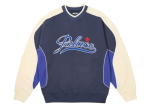 Palace Star Script Crew Blauw