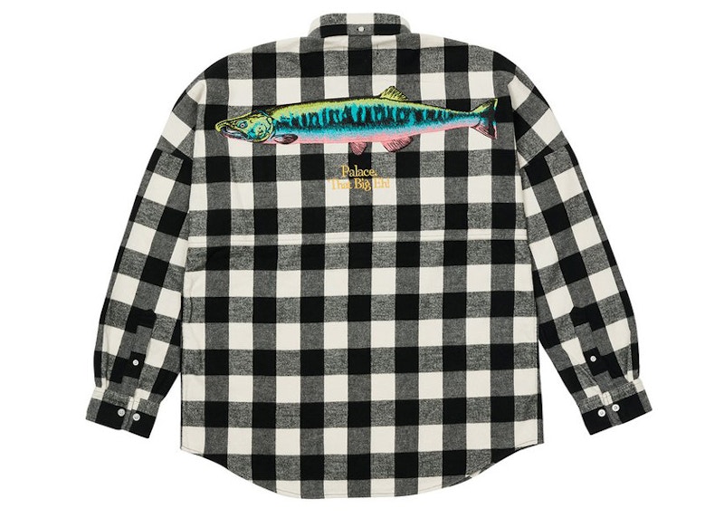 Palace That Big Eh Shell Shirt Check Zwart