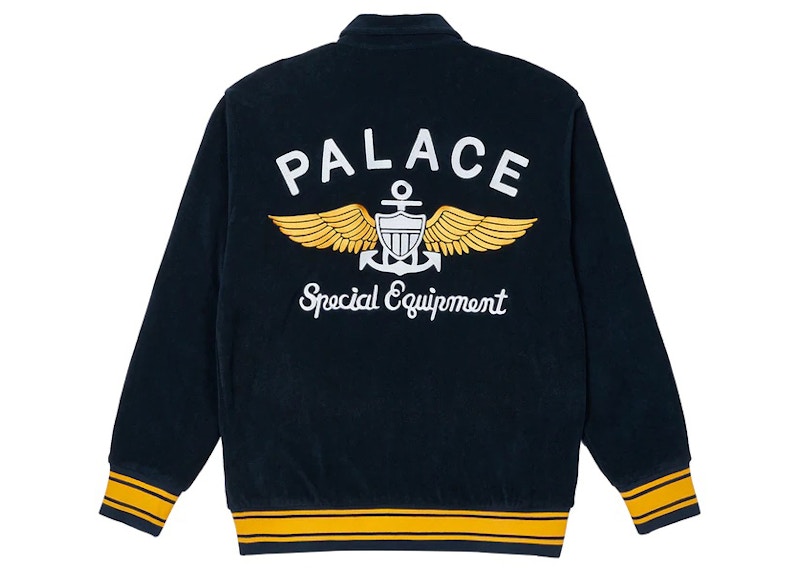 Palace Towelling Jacket Blauw