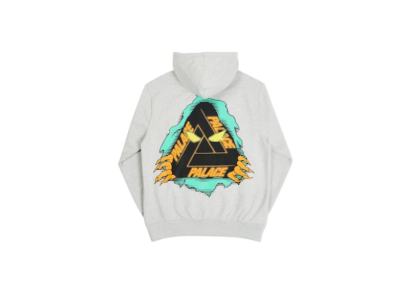 Palace Tri-Ripper Hoodie Marl Grijs