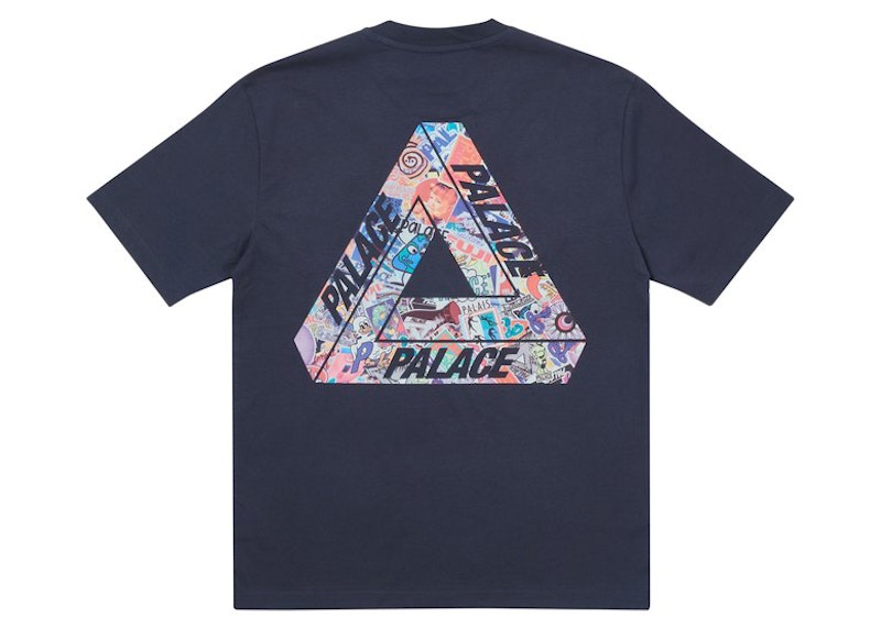 Palace Tri-Sticker Pack T-shirt Blauw