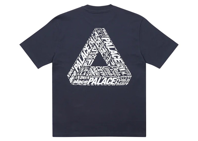 Palace Tri-Text T-Shirt Blauw