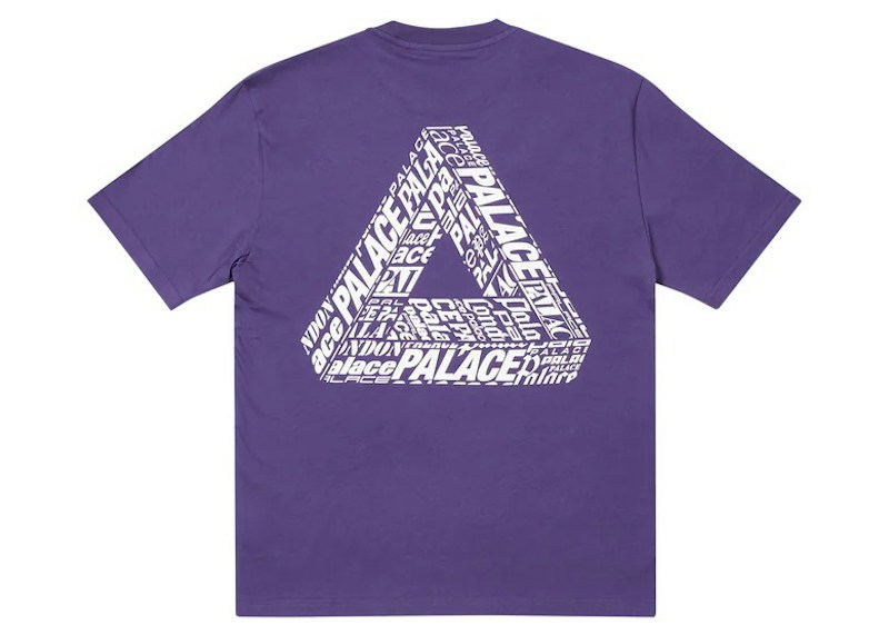 Palace Tri-Text T-Shirt Paars