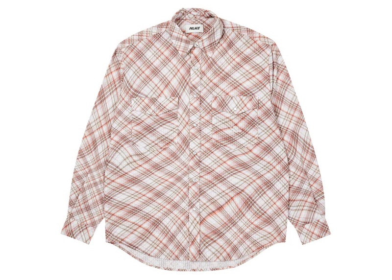 Palace Warp Check Shirt Rood