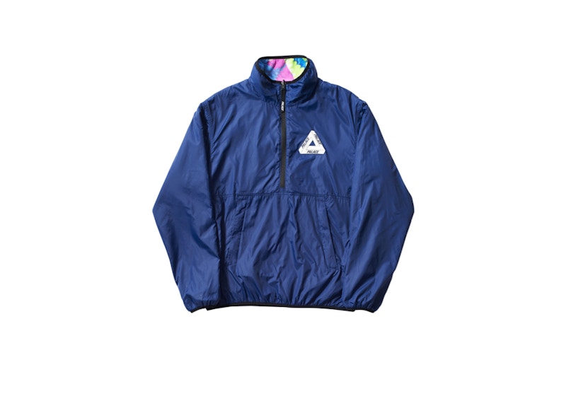 Palace Warper Reversible Fleece /Multi Marineblauw