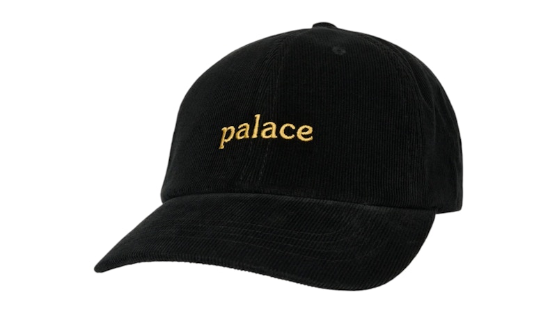 Palace Washed Cord 6-Panel Zwart