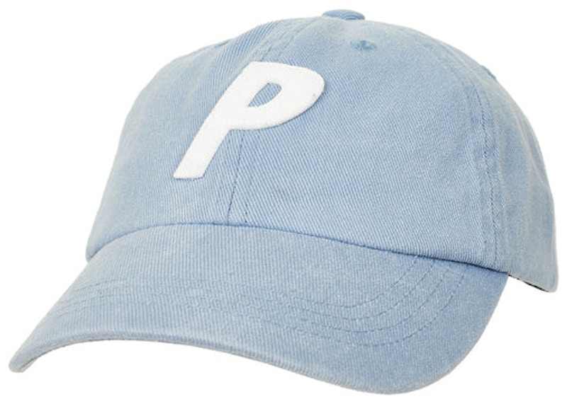 Palace Washed Twill P 6-Panel Light Blauw