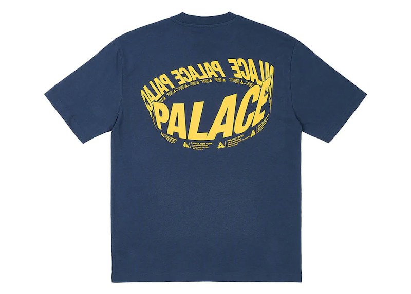 Palace Wrapper Logo T-Shirt Blauw