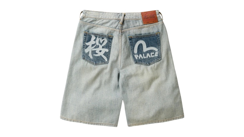 Palace x Evisu Long Short Reverse Indigo