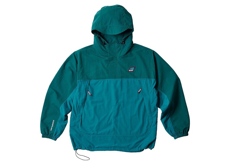 Palace x New Balance Pop Over Shell Jacket Turquoise