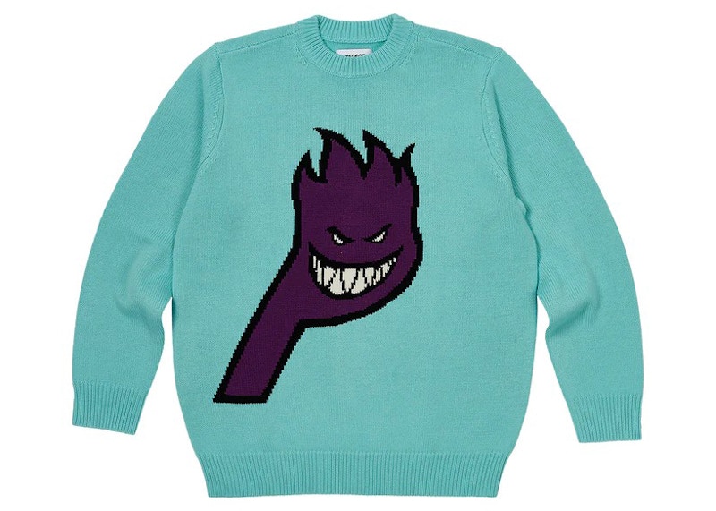 Palace x Spitfire Knit Blauw