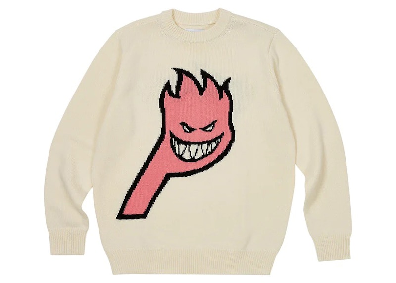 Palace x Spitfire Knit Creme