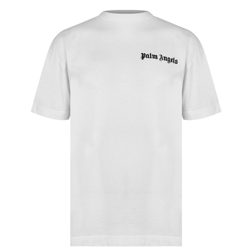 Palm Angels Basic Logo T-shirt Wit