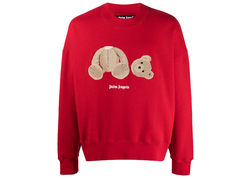 Palm Angels Bear Sweatshirt Rood