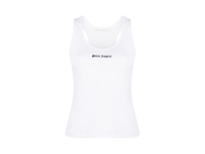 Palm Angels Classic Logo Rib Tank Top Wit